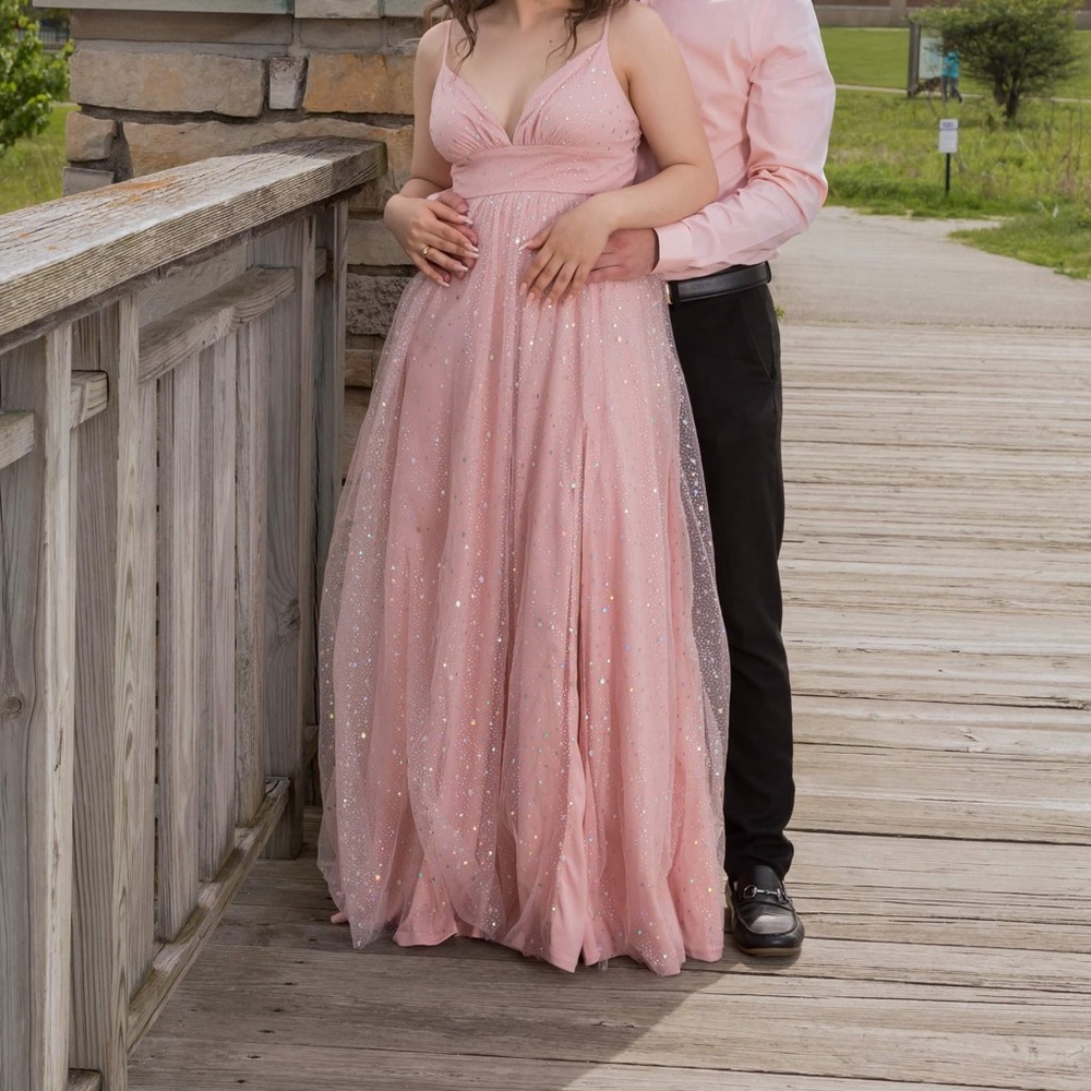 Pink prom dress